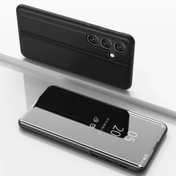 Caurspīdīgs telefona vāciņš Samsung Galaxy A26 Black | Clear View Case