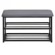 Apavu skapis ar sēdvietu 80 cm 2 plaukti ModernHome, pelēks