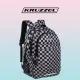 Рюкзак Kruzzel 30 л с мешком для обуви, в клетку, черный