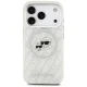 Karl Lagerfeld IML Glitter Karl&Choupette Heads Logo MagSafe чехол для iPhone 17 Pro - Серый