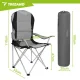 Folding Fishing Chair Trizand 120kg, Black-Gray