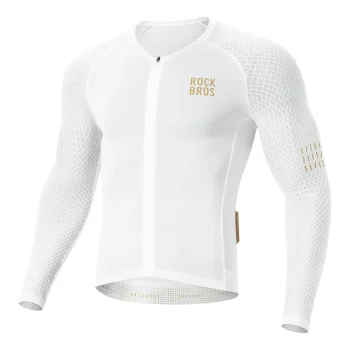 Велоджерси с длинным рукавом Rockbros YDCX008 Diamond, XS, белый