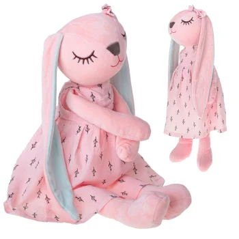 Мягкая игрушка кролик розовый, 52 см