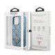 Guess 4G Triangle Logo Cardslot Case for iPhone 13 / 13 Pro - Blue