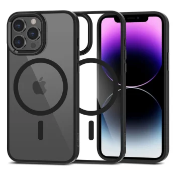Apple iPhone 13 Pro Max 6.7'' Tech-Protect MagMat MagSafe Case Cover, Transparent and Black | Telefona Vāciņš...