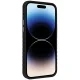 Audi iPhone 14 Pro Case Synthetic Leather MagSafe, Black