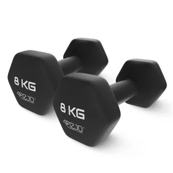 Чугунные гантели 4Fizjo Classic 2 x 8 кг, черные