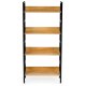 Industrial Wood and Metal Shelving Unit, Loft Style Bookcase ModernHome