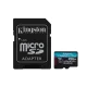 Kingston Canvas Go Plus 256GB MicroSDXC atmiņas karte 200MBps ar adapteri