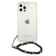 Чехол Guess для iPhone 12 / 12 Pro из коллекции Pearl, прозрачный