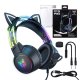 ONIKUMA X15 PRO spēļu austiņas Cat (melnas) | Gaming headset (Black)