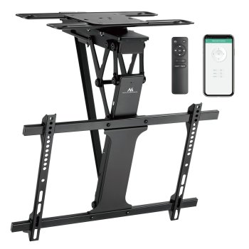 Maclean MC-490 elektriskais griestu TV stiprinājums, TUYA, 32"-75", 35kg