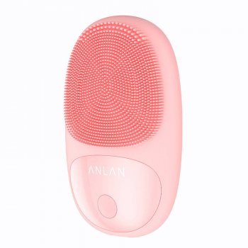 Silicone Electric Sonic Facial Brush ANLAN 01-AJMY21-04A (Pink)