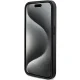 Apple iPhone 15 Pro 6.1\'\' Guess 4G Collection Leather Metal Logo MagSafe Case Cover, Black | Telefona Maciņš Vāks...