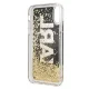 Karl Lagerfeld Glitter Karl Logo vāciņš iPhone X / Xs, melns