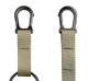 4Fizjo 141 TRX Suspension Training Straps, Khaki