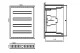 Sadales skapis TIBOX 585x750x115 mm, 4x24P, virsapmetuma, IP54