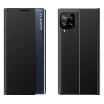 Чехол-книжка для Samsung Galaxy A22 4G с умным окном Sleep Case, черный