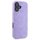Чехол Guess Saffiano Peony Classic Logo MagSafe для iPhone 16 - Фиолетовый