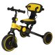 Bērnu Trīsritenis Ratiņi Tricikls TRIKE FIX V4, Melns-Dzeltens | Kids Baby Trolley Bike Tricycle Stroller Buggy