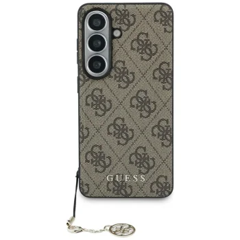 Guess 4G Classic Logo Charm MagSafe vāciņš Samsung Galaxy S26, brūns