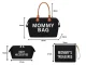 Сумка для мамы Mommy Bag 3в1 с органайзером и косметичкой, черная