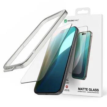 Защитное стекло Amazingthing Titan Matte FusionFilter 7 для iPhone 17 Pro