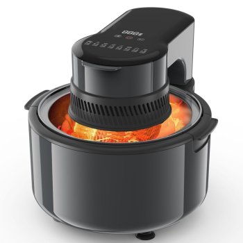 Karstā gaisa friteris 5L 1200W ar 8 programmām, melns