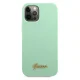 Guess Silicone Vintage vāciņš Apple iPhone 12 Pro Max, Zaļš