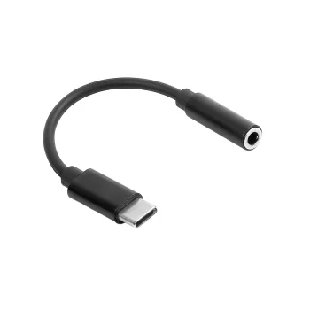 Maxlife MXJC-02 audio adapteris USB-C uz 3.5 mm jack, melns