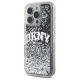 Чехол DKNY для iPhone 16 Pro Max Liquid Glitter Arch Logo, черный
