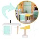 Деревянный Кукольный Дом с Мебелью Конструктор DIY 117 см | Wooden Pastel...