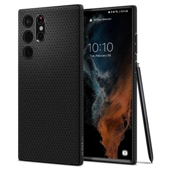 Spigen Liquid Air vāciņš Samsung Galaxy S22 Ultra, Matte Black