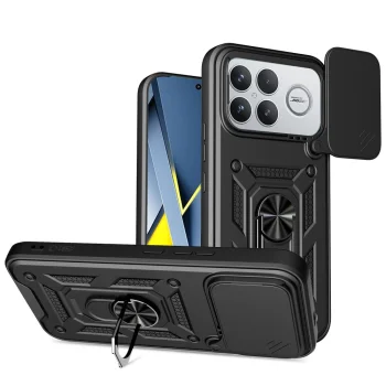 Tech-Protect CamShield Pro vāciņš Xiaomi Poco F8 Ultra ar kameras aizsegu, melns