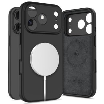 Tech-Protect iPhone 17 Pro Max vāciņš BasicMag MagSafe, matēts melns