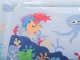 An inflatable children\'s colorful water mat for babies, octopus - 60 cm