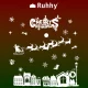 Новогодние наклейки на окно Ruhhy 00022305, 66 см
