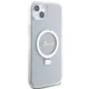 Прозрачный чехол Guess Ring Stand Script Glitter MagSafe для iPhone 15 Plus / 14 Plus