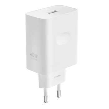 Сетевое зарядное устройство Oppo VCB4JBEH, USB-A, 45 Вт, SUPERVOOC, белое