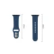 Tech-Protect Silicone siksniņa Apple Watch 44 / 45 / 46 / 49 mm, tumši zila
