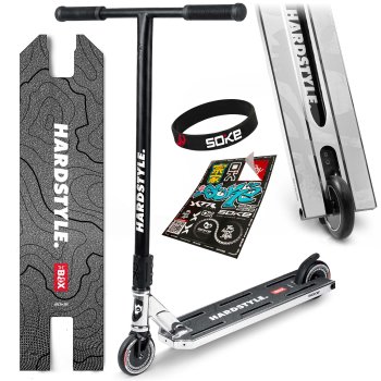 Soke Box Stunt Scooter, Silver/Black