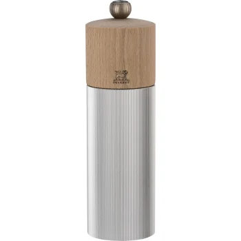 Peugeot Line Wood/Aluminium Pepper Mill 18 cm Natural
