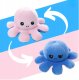 Talismans Astoņkājis 2in1 Divpusēja Plīša Rotaļlieta, 20cm | Mascot Octopus Plush Toy