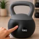 Гиря Kettlebell 10 кг Premium с мягким основанием, серая
