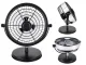 Galda ventilators ar USB-C barošanu, melns