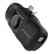 Wozinsky WF16-YCS 5000mAh 15W USB-C Mini Power Bank with Built-in USB-C Cable & Apple Watch Charger, Black