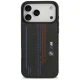 Чехол BMW для iPhone 17 Pro Max M Kevlar Lines & Logo MagSafe, черный