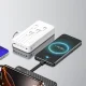 Dudao K11 Pro 20000mAh Power Bank with Built-in Cables, White