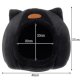 Purlov 00021947 Plush Cat House with Ears, Black