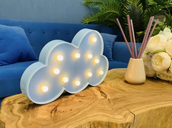 Dekoratīva Nakts LED Gaismas Lampa, Mākonis | Decorative Night LED Light Lamp